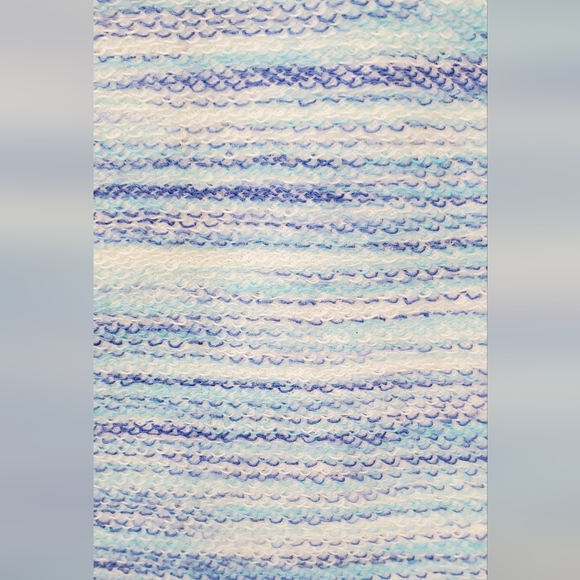 💚5/$25 NWT Talbots Blue & Lavender Striped Women's Knit Top Size XS - Picture 3 of 8